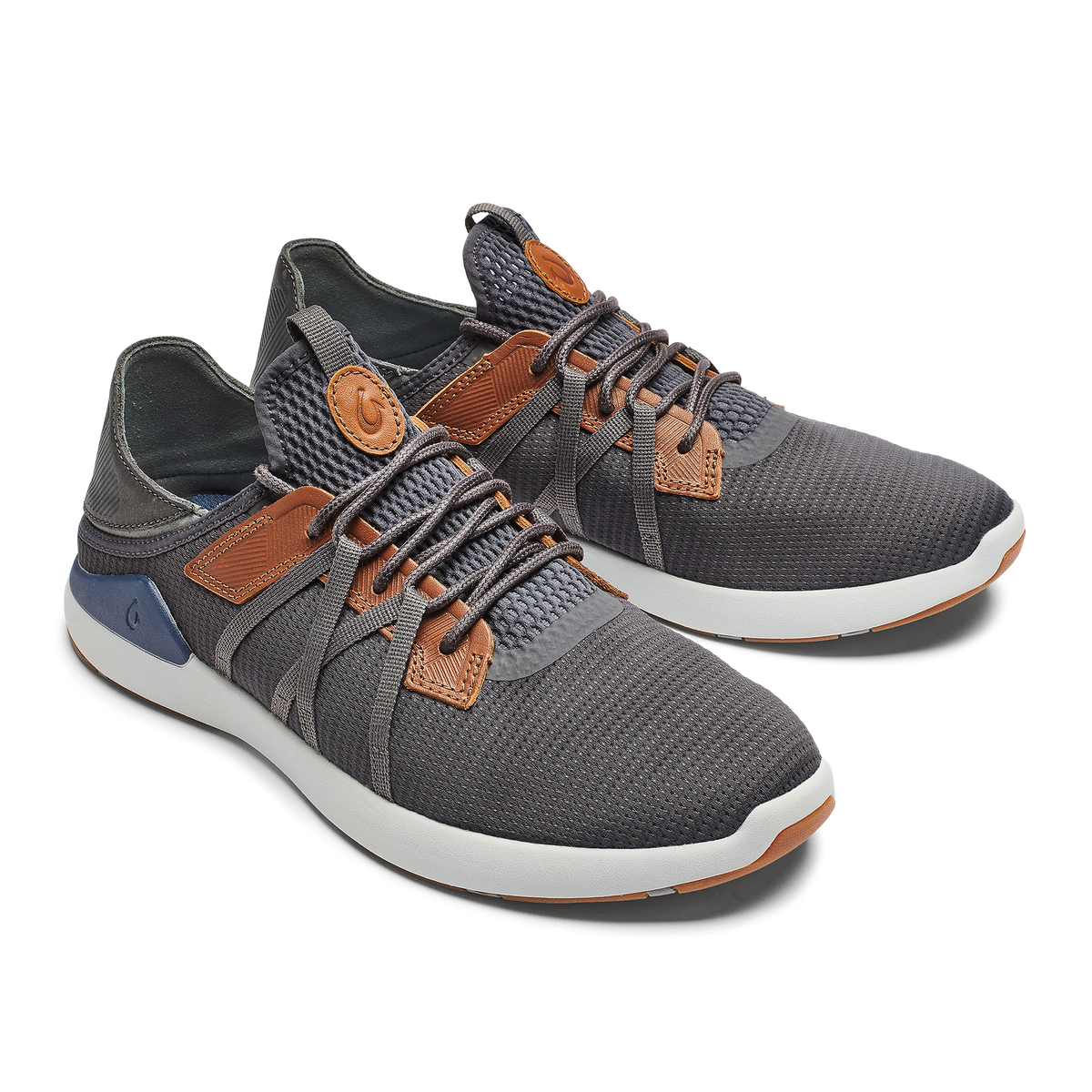 OluKai Everyday | Mio Lī Men's Athletic Shoes - Pavement / Vintage Indigo