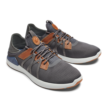 OluKai Everyday | Mio Lī Men's Athletic Shoes - Pavement / Vintage Indigo