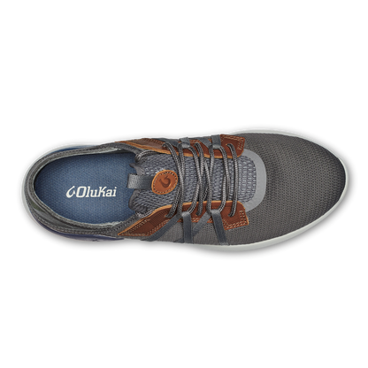 OluKai Everyday | Mio Lī Men's Athletic Shoes - Pavement / Vintage Indigo
