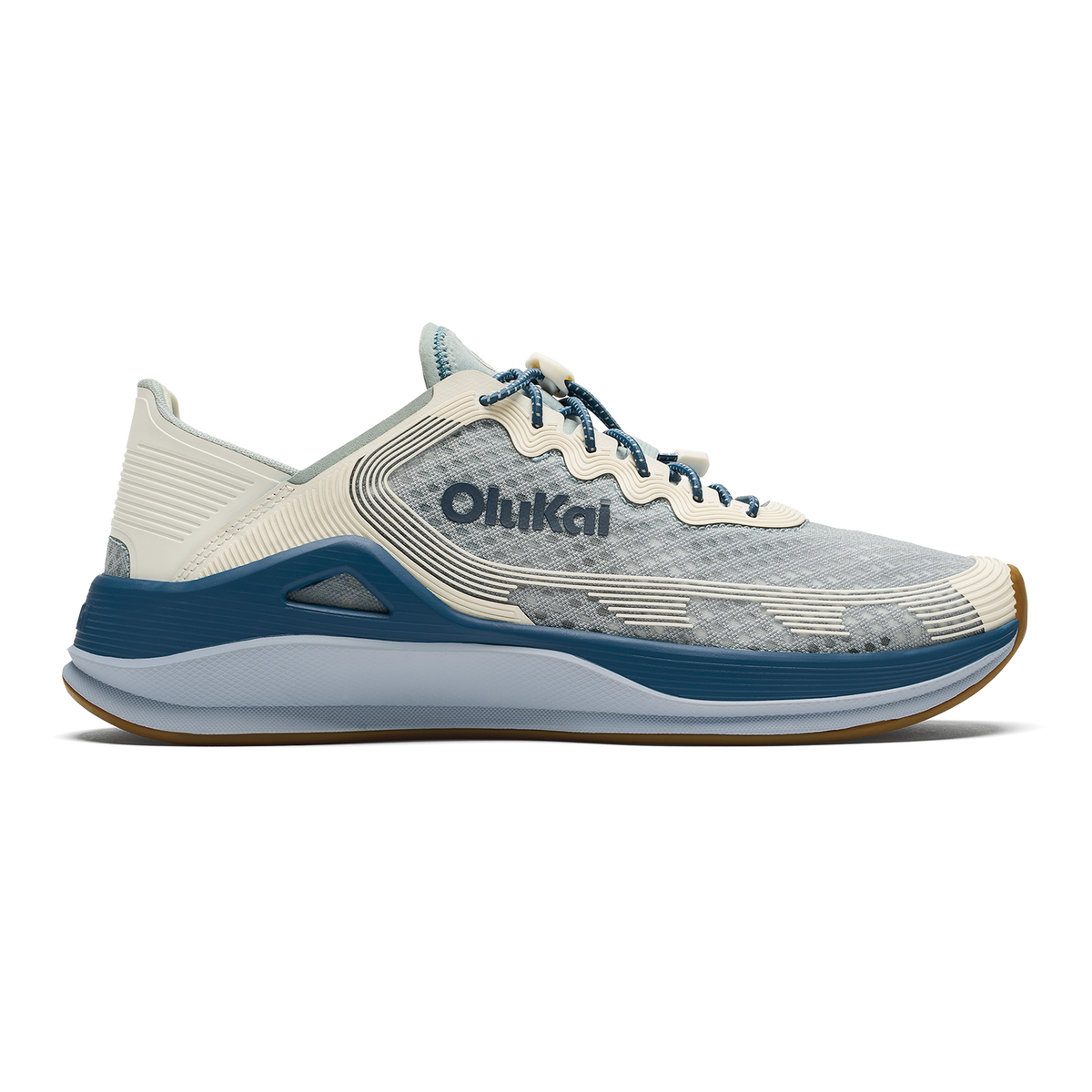 OluKai Best Price | ‘Ahi Men’s Water Boat Shoes - Blue Pearl / White Sand