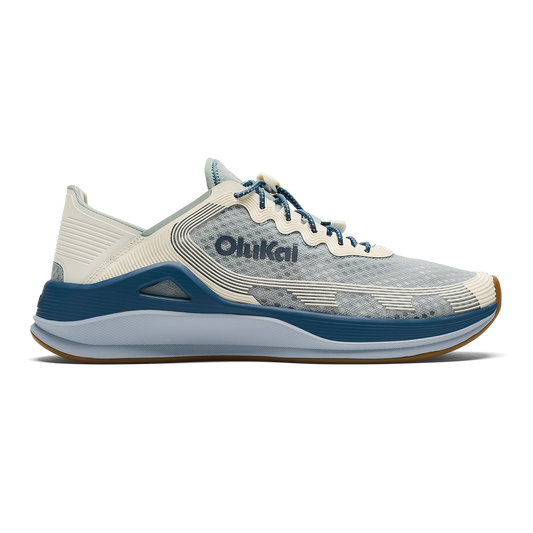 OluKai Best Price | ‘Ahi Men’s Water Boat Shoes - Blue Pearl / White Sand