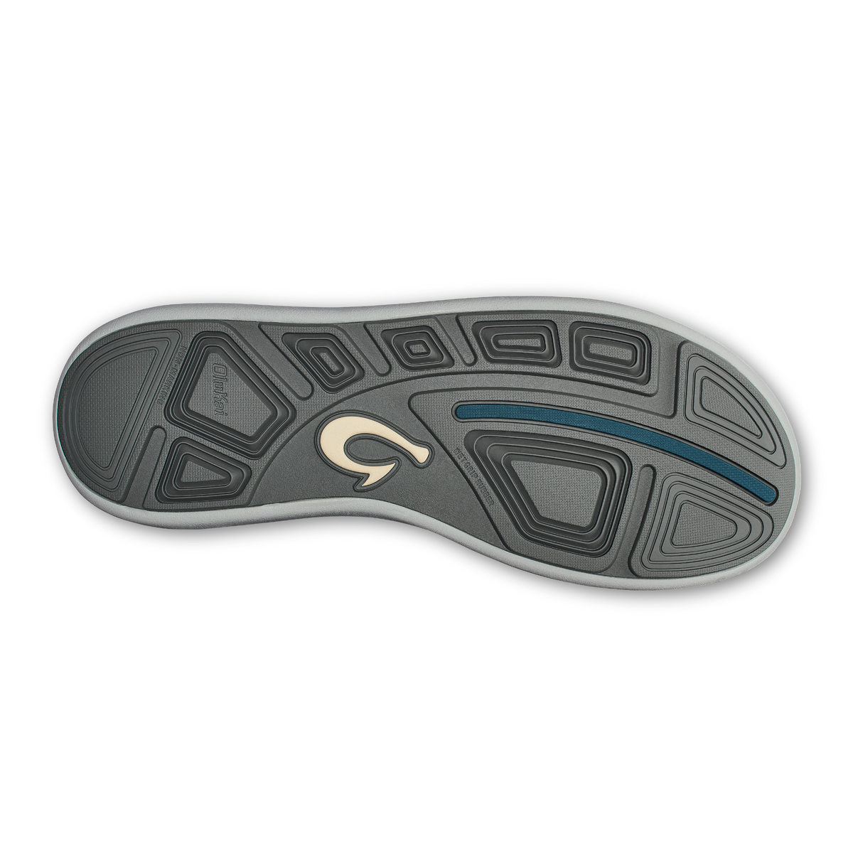 OluKai Discount | Moku Pae Men's Boat Shoes - Black / Blue Coral