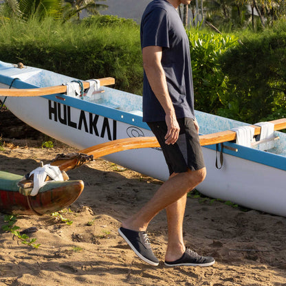 OluKai Featured | Nohea Moku Men's Boat Shoes - Black
