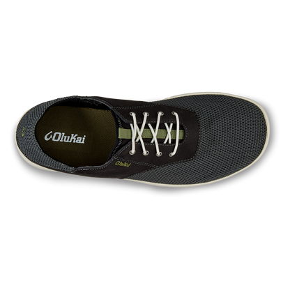 OluKai Featured | Nohea Moku Men's Boat Shoes - Black