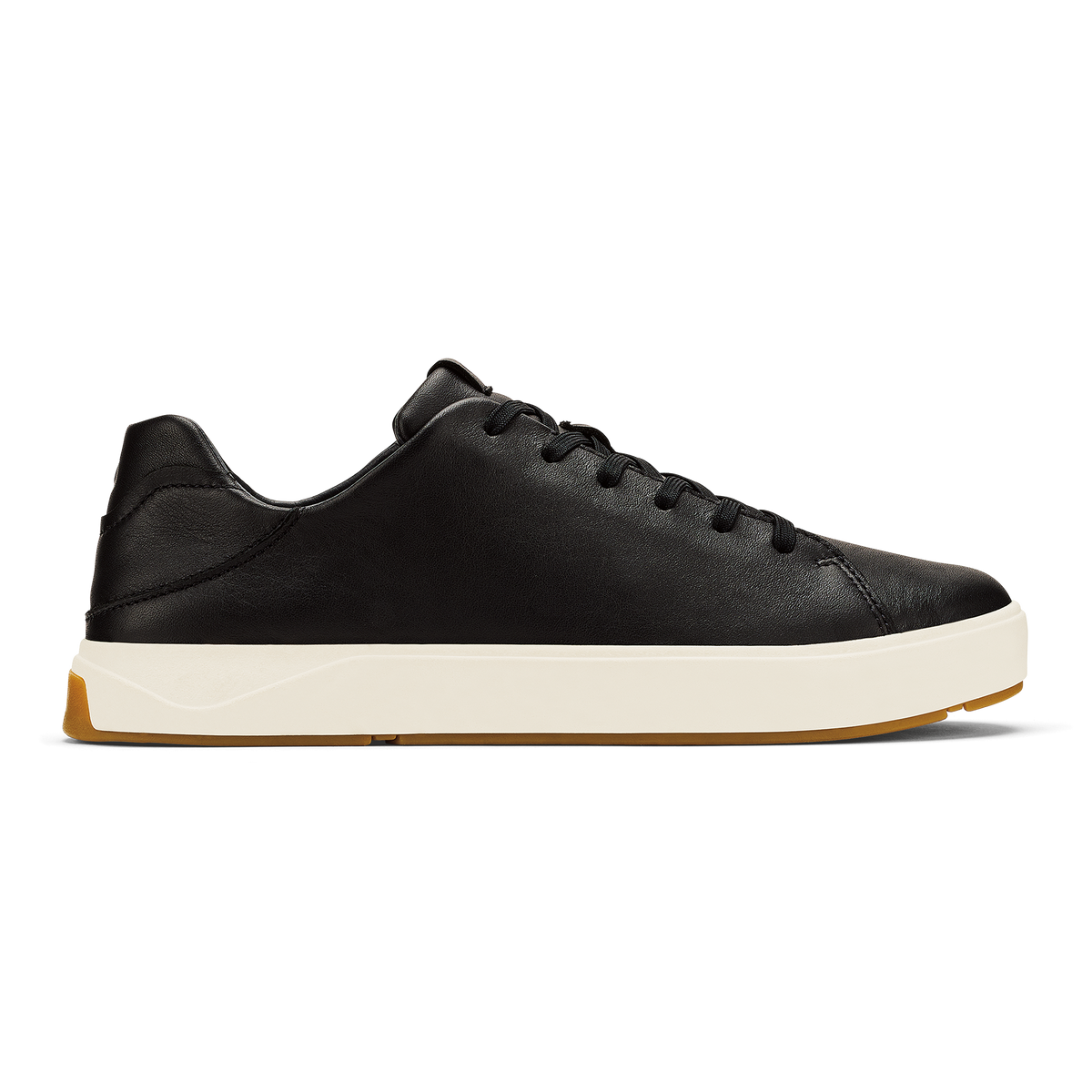 OluKai Popular | Lae‘ahi Lī ‘Ili Men's Leather Sneakers - Onyx