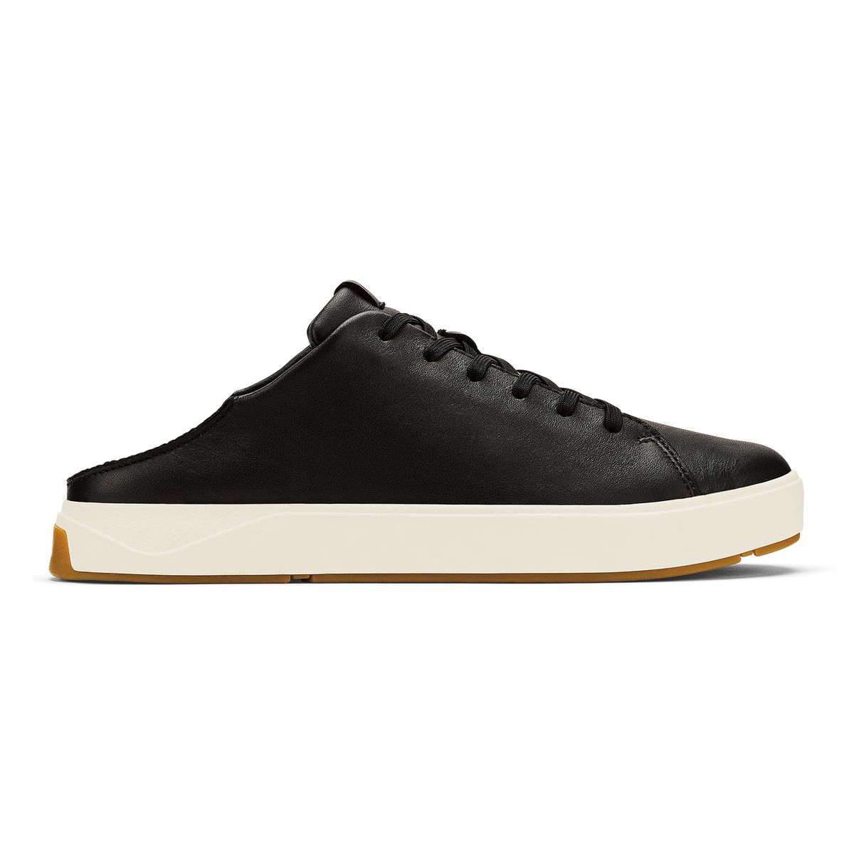 OluKai Popular | Lae‘ahi Lī ‘Ili Men's Leather Sneakers - Onyx