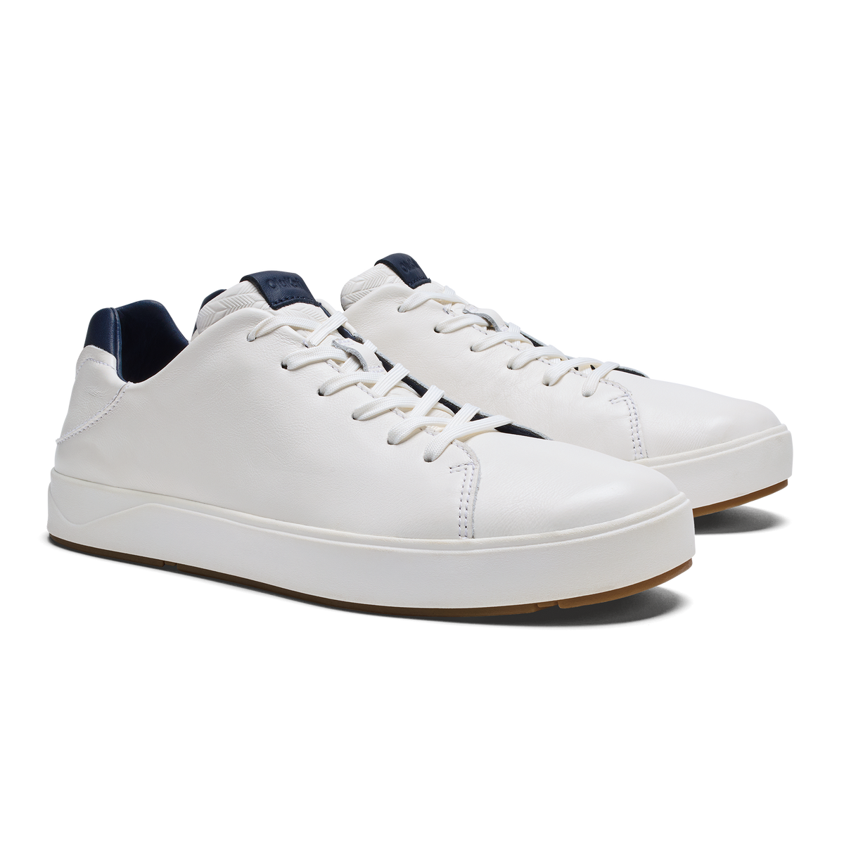 OluKai Sale | Lae‘ahi Lī ‘Ili Men's Sneakers - Bright White / Trench Blue