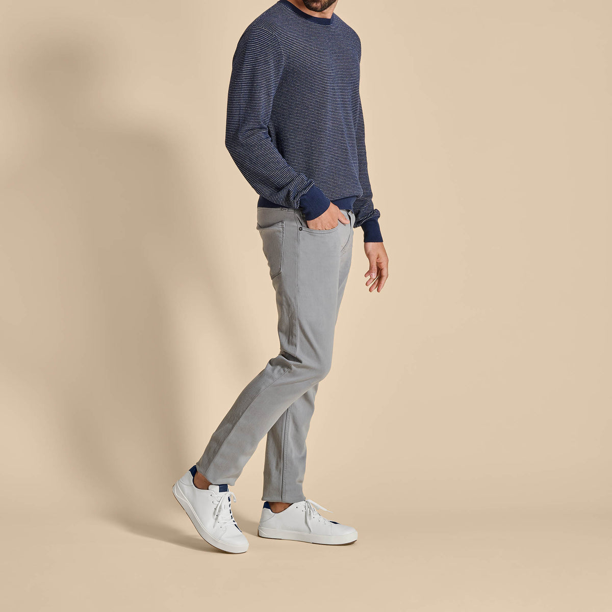 OluKai Sale | Lae‘ahi Lī ‘Ili Men's Sneakers - Bright White / Trench Blue