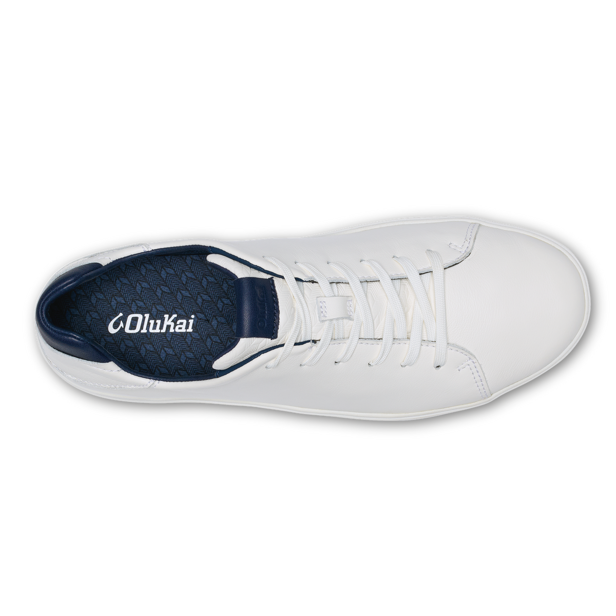 OluKai Sale | Lae‘ahi Lī ‘Ili Men's Sneakers - Bright White / Trench Blue