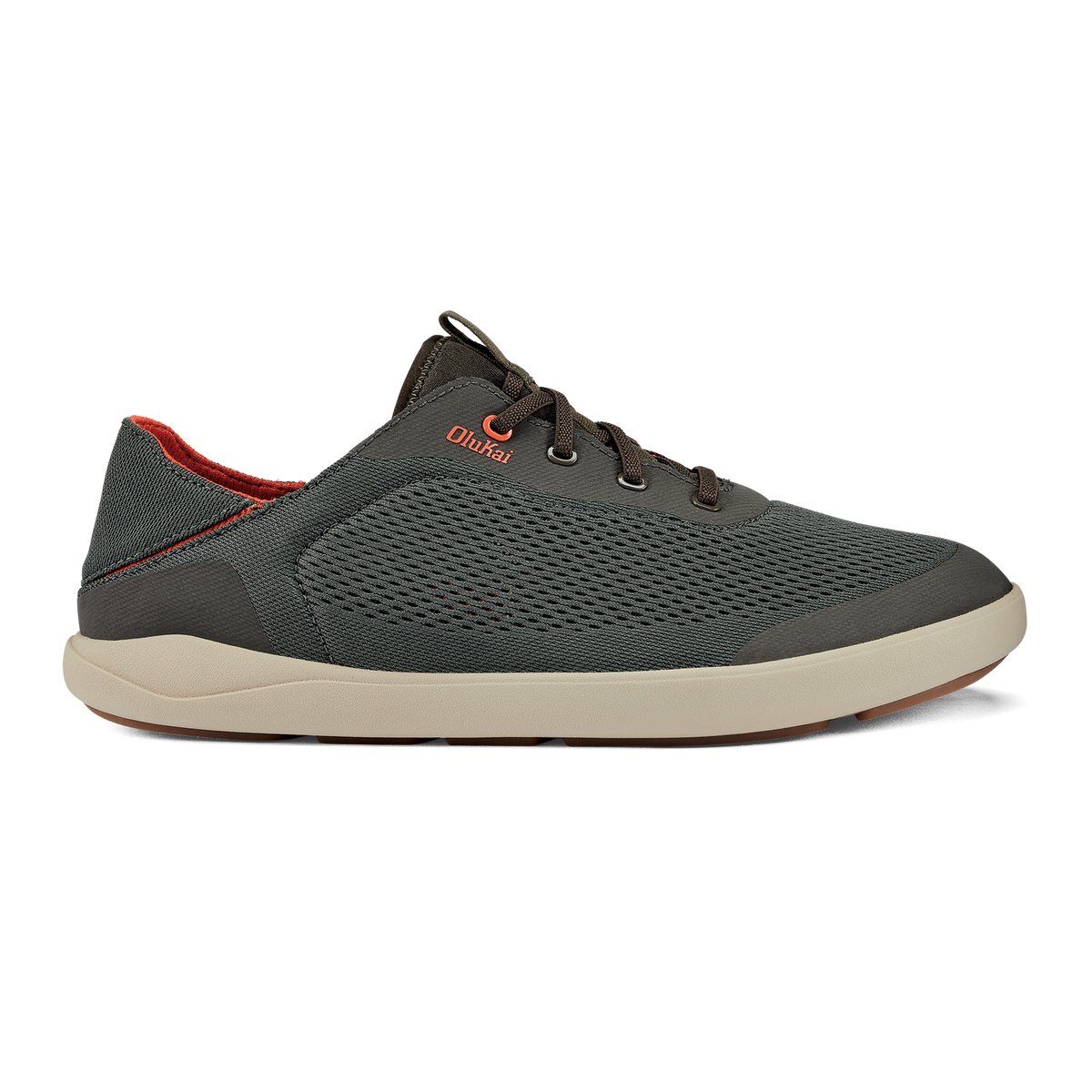 OluKai New | Moku Pae Men's Boat Shoes - Island Salt / Koi