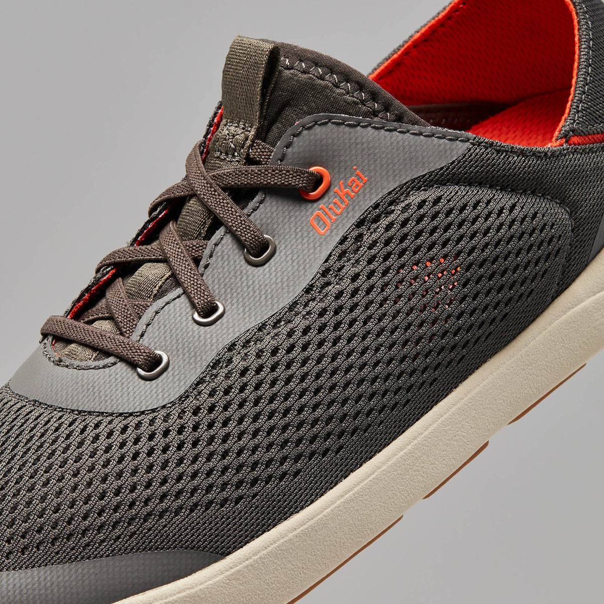 OluKai New | Moku Pae Men's Boat Shoes - Island Salt / Koi