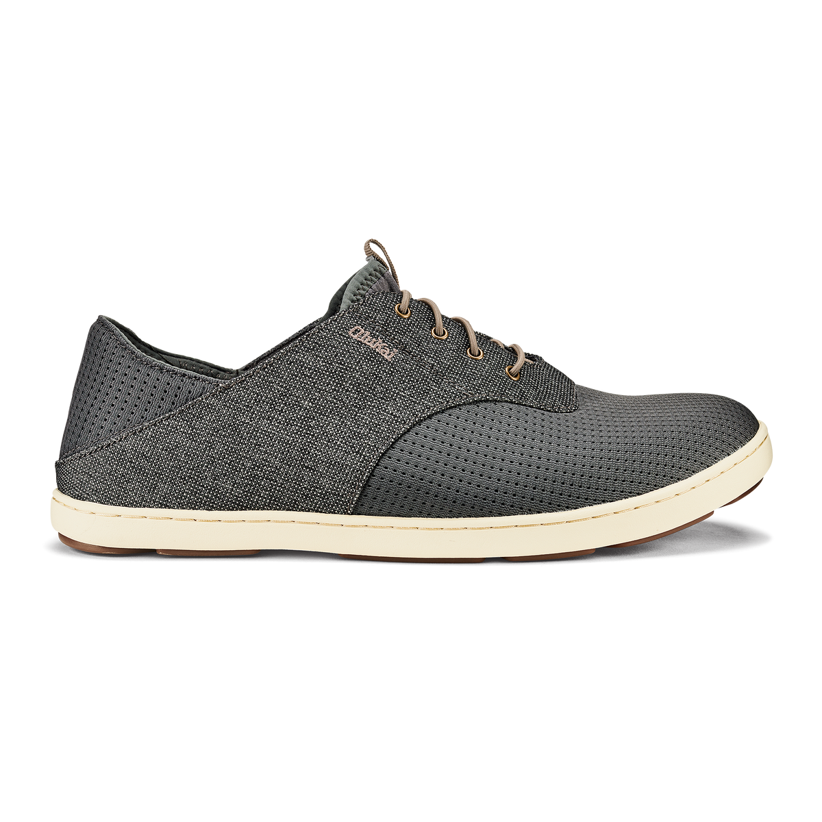 OluKai Deals | Nohea Moku Men's Boat Shoes - Charcoal / Clay
