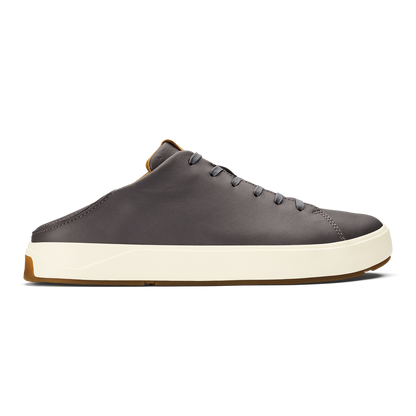 OluKai Popular | Lae‘ahi Lī ‘Ili Men's Leather Sneakers - Stone