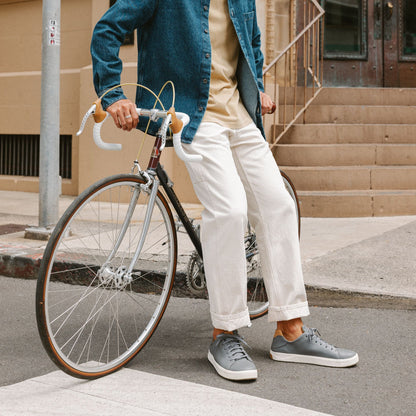 OluKai Popular | Lae‘ahi Lī ‘Ili Men's Leather Sneakers - Stone