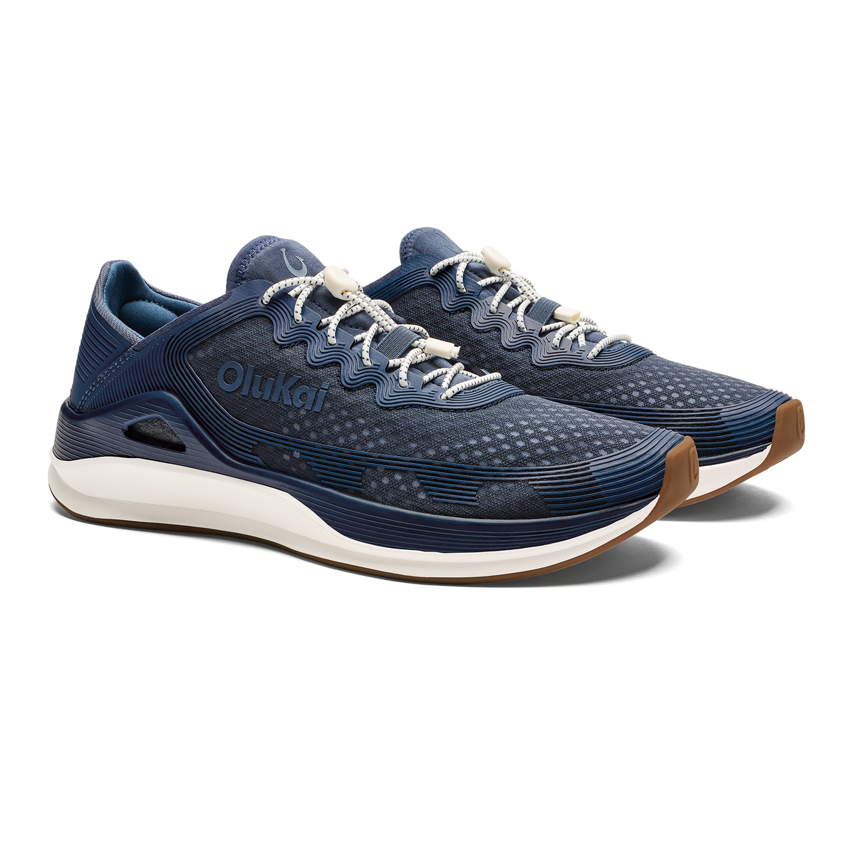 OluKai Classic | ‘Ahi Men’s Water Boat Shoes - Mood Indigo / Coastal Blue