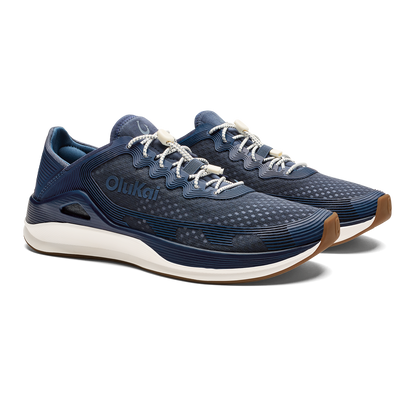 OluKai Classic | ‘Ahi Men’s Water Boat Shoes - Mood Indigo / Coastal Blue