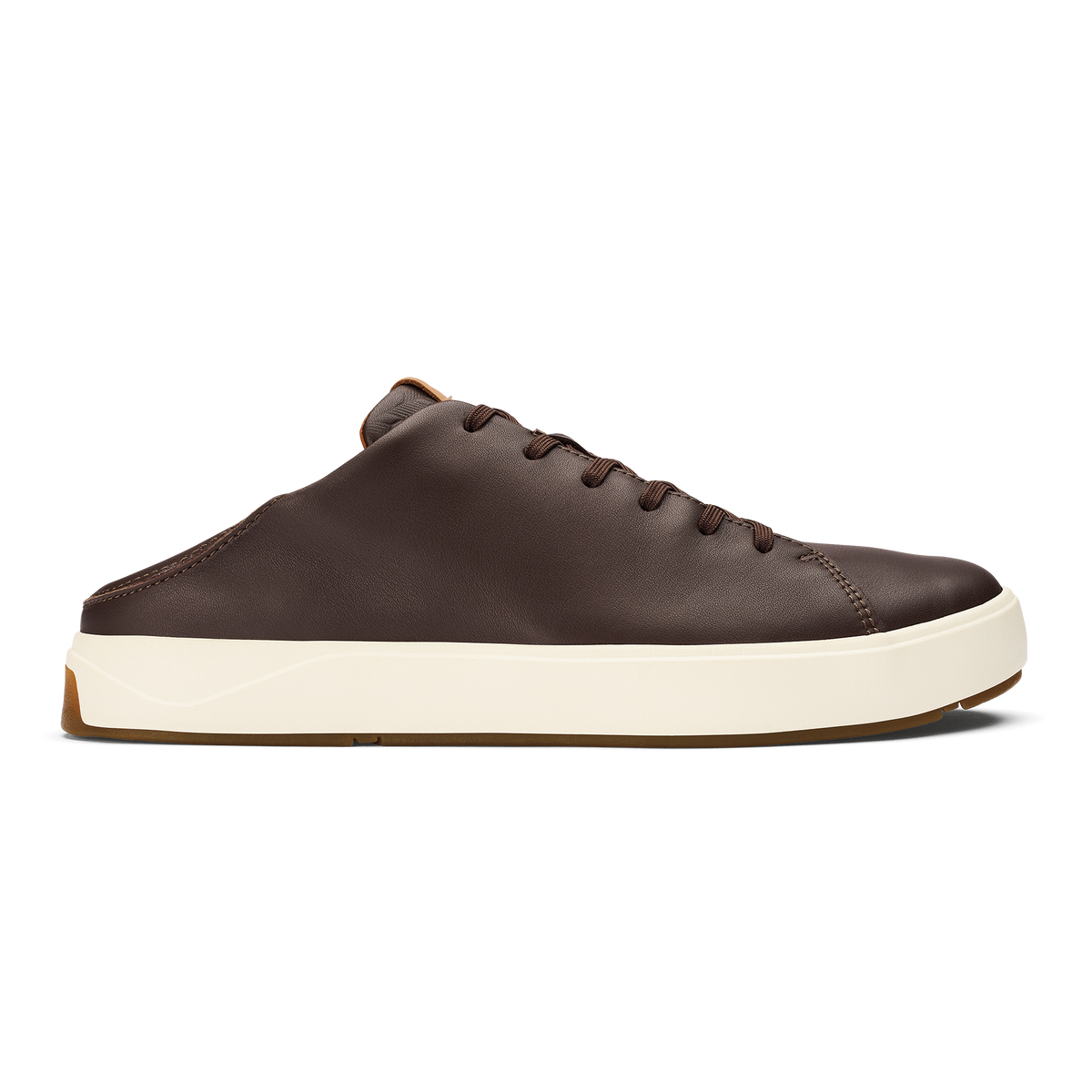 OluKai Quality | Lae‘ahi Lī ‘Ili Men's Leather Sneakers - Dark Java