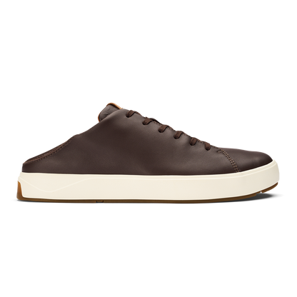 OluKai Quality | Lae‘ahi Lī ‘Ili Men's Leather Sneakers - Dark Java