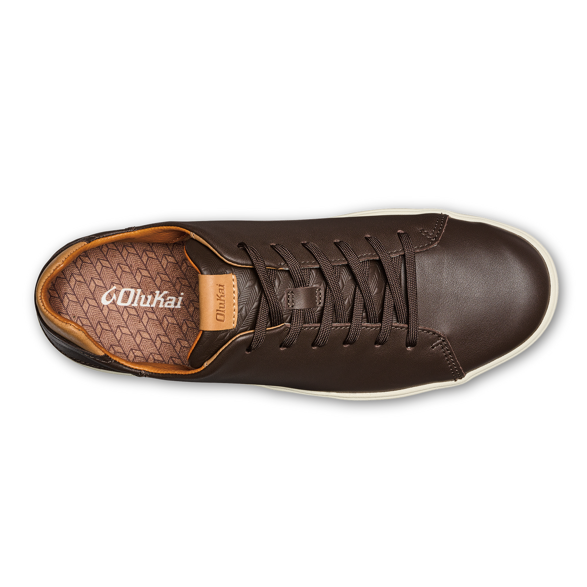OluKai Quality | Lae‘ahi Lī ‘Ili Men's Leather Sneakers - Dark Java