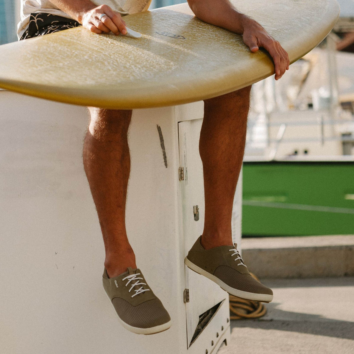 OluKai Exclusive | Nohea Moku Men's Boat Shoes - Tapa