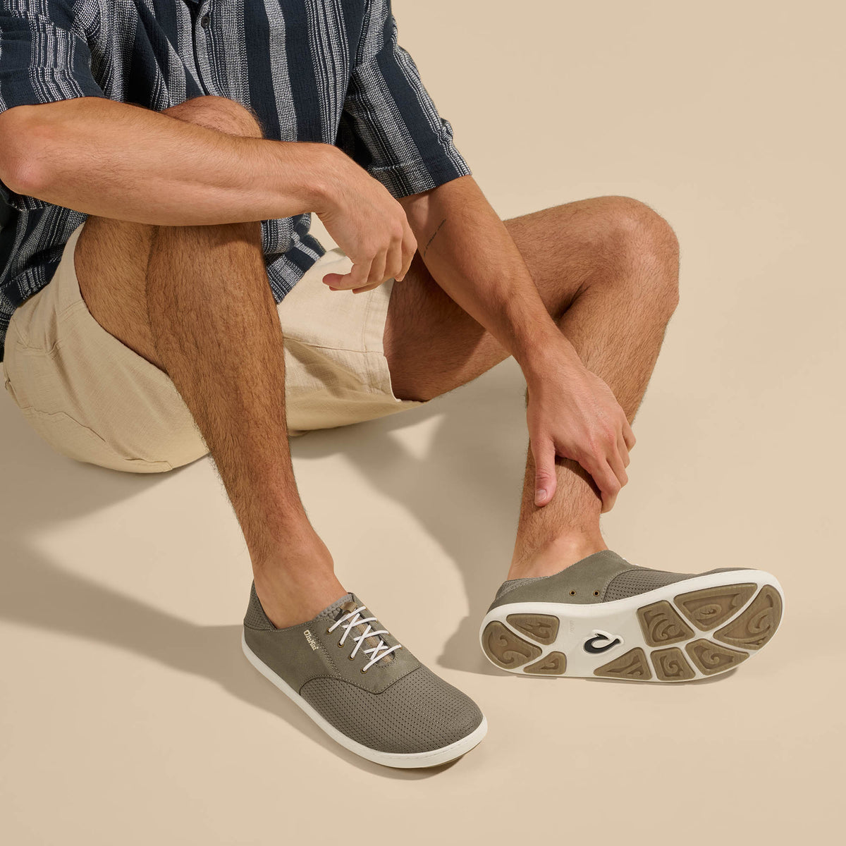 OluKai Exclusive | Nohea Moku Men's Boat Shoes - Tapa