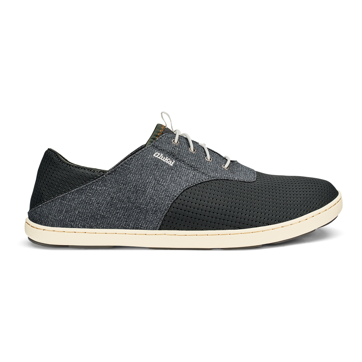 OluKai Recommended | Nohea Moku Men's Boat Shoes - Dark Shadow