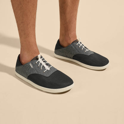 OluKai Recommended | Nohea Moku Men's Boat Shoes - Dark Shadow