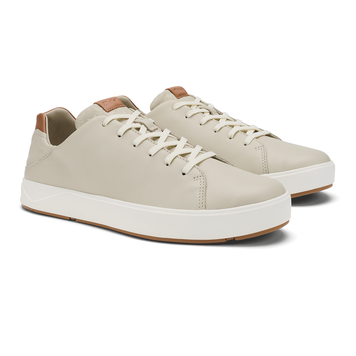 OluKai Quality | Lae‘ahi Lī ‘Ili Men's Leather Sneakers - Tapa