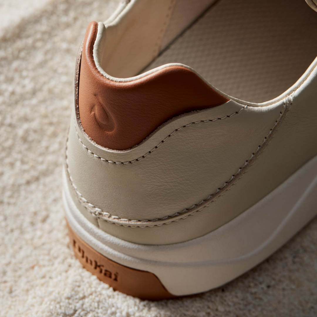 OluKai Quality | Lae‘ahi Lī ‘Ili Men's Leather Sneakers - Tapa