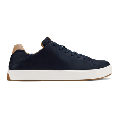 OluKai Special Offer | Lae‘ahi Lī ‘Ili Men's Leather Sneakers - Trench Blue