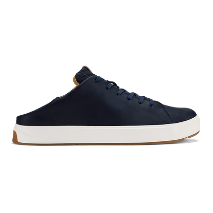 OluKai Special Offer | Lae‘ahi Lī ‘Ili Men's Leather Sneakers - Trench Blue