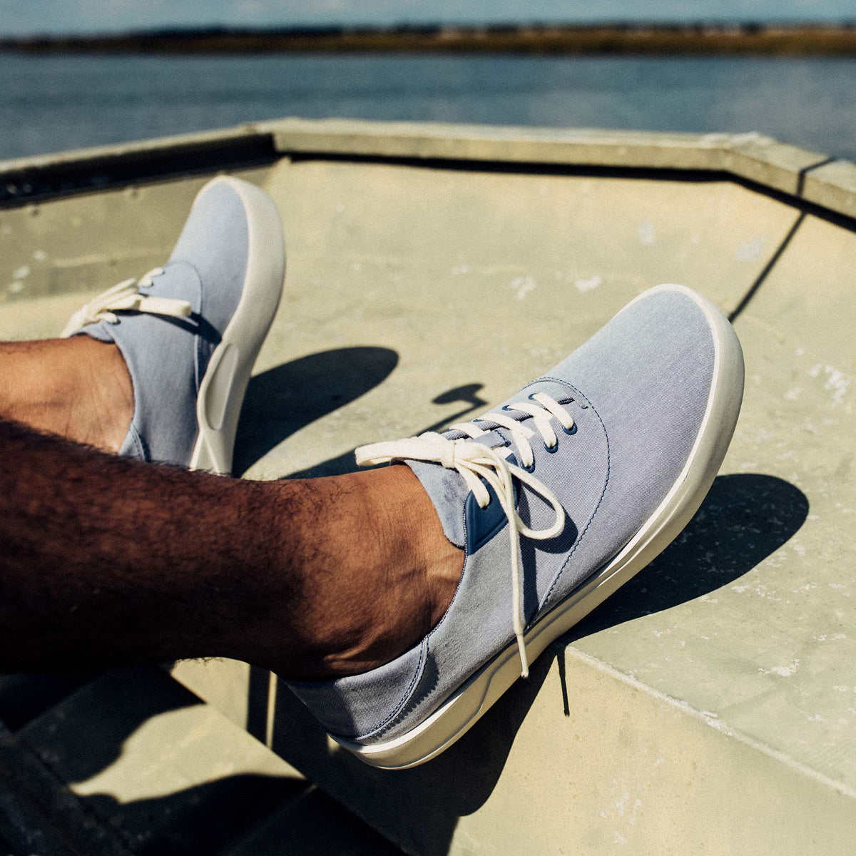 OluKai Latest | Tradewind Men’s Breathable Sneakers - Navy
