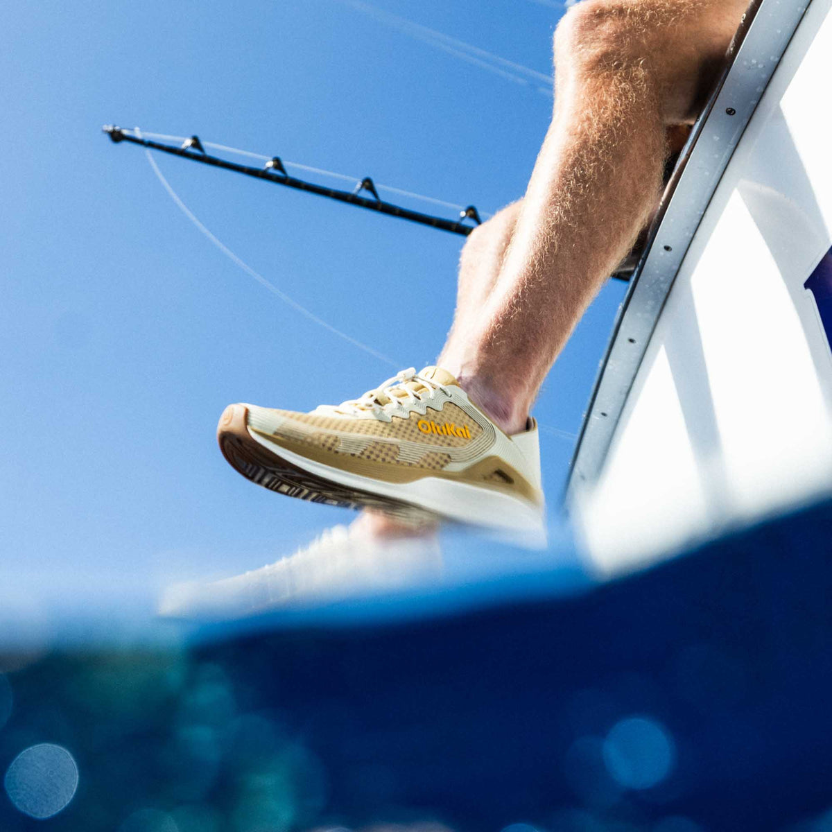 OluKai New | ‘Ahi Men’s Water Boat Shoes - Tan / Tapa