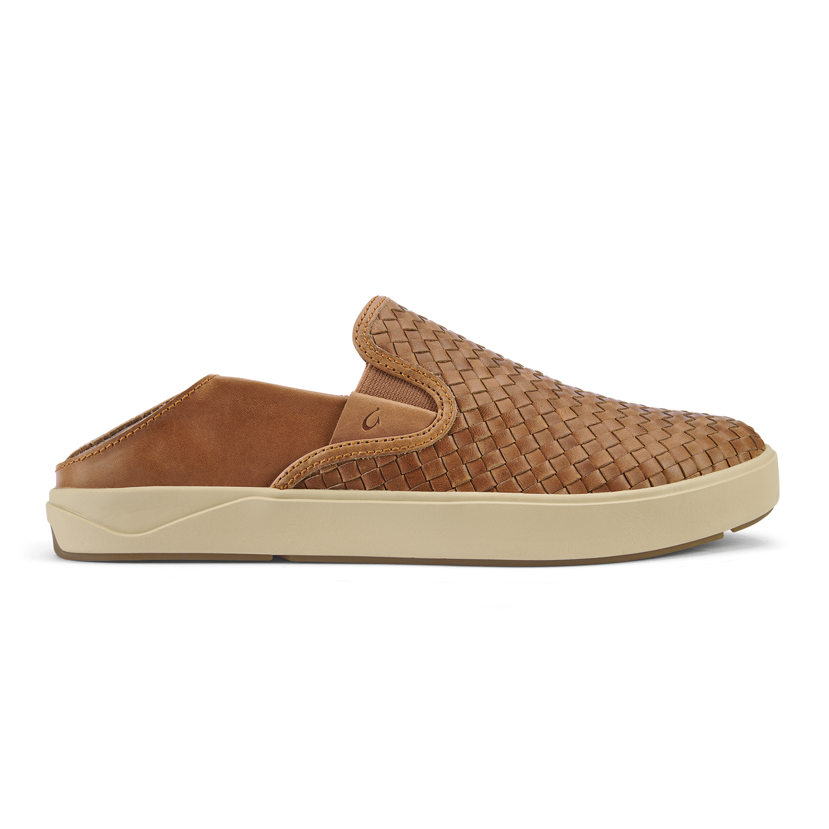 OluKai Special Offer | Lae‘ahi Lauhala Men's Leather Slip-On Sneakers - Fox