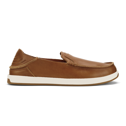 OluKai Hot Sale | Kākaha Nia Men‘s Leather Slip-On Shoes - Fox