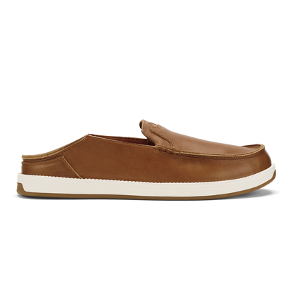 OluKai Hot Sale | Kākaha Nia Men‘s Leather Slip-On Shoes - Fox