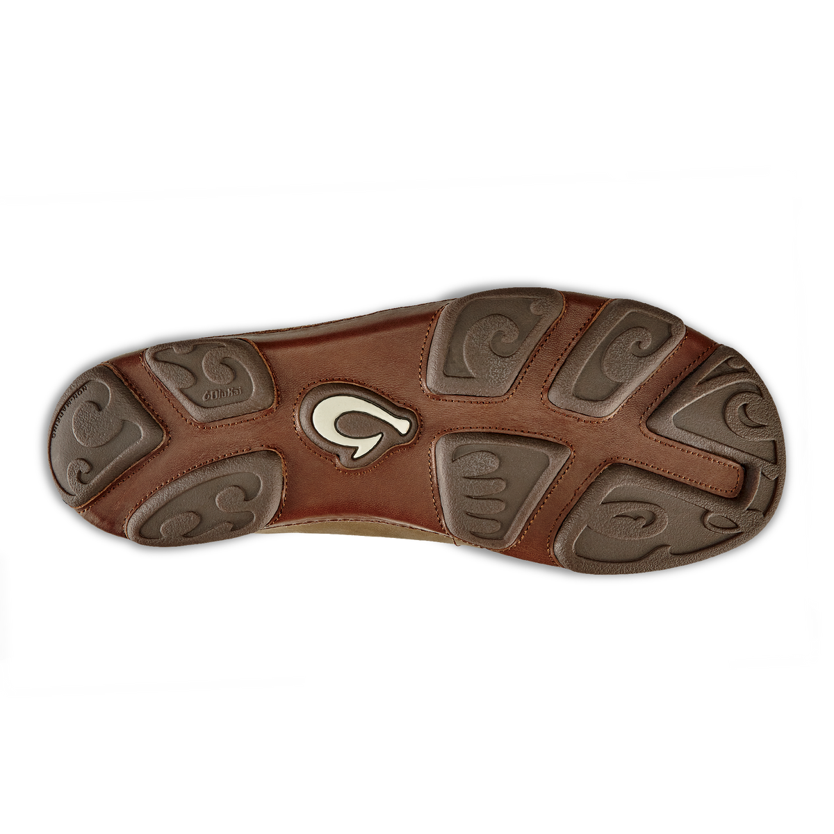 OluKai Great Value | Moloā Men's Leather Slip On Shoes - Ray / Toffee
