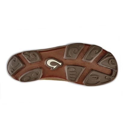 OluKai Great Value | Moloā Men's Leather Slip On Shoes - Ray / Toffee