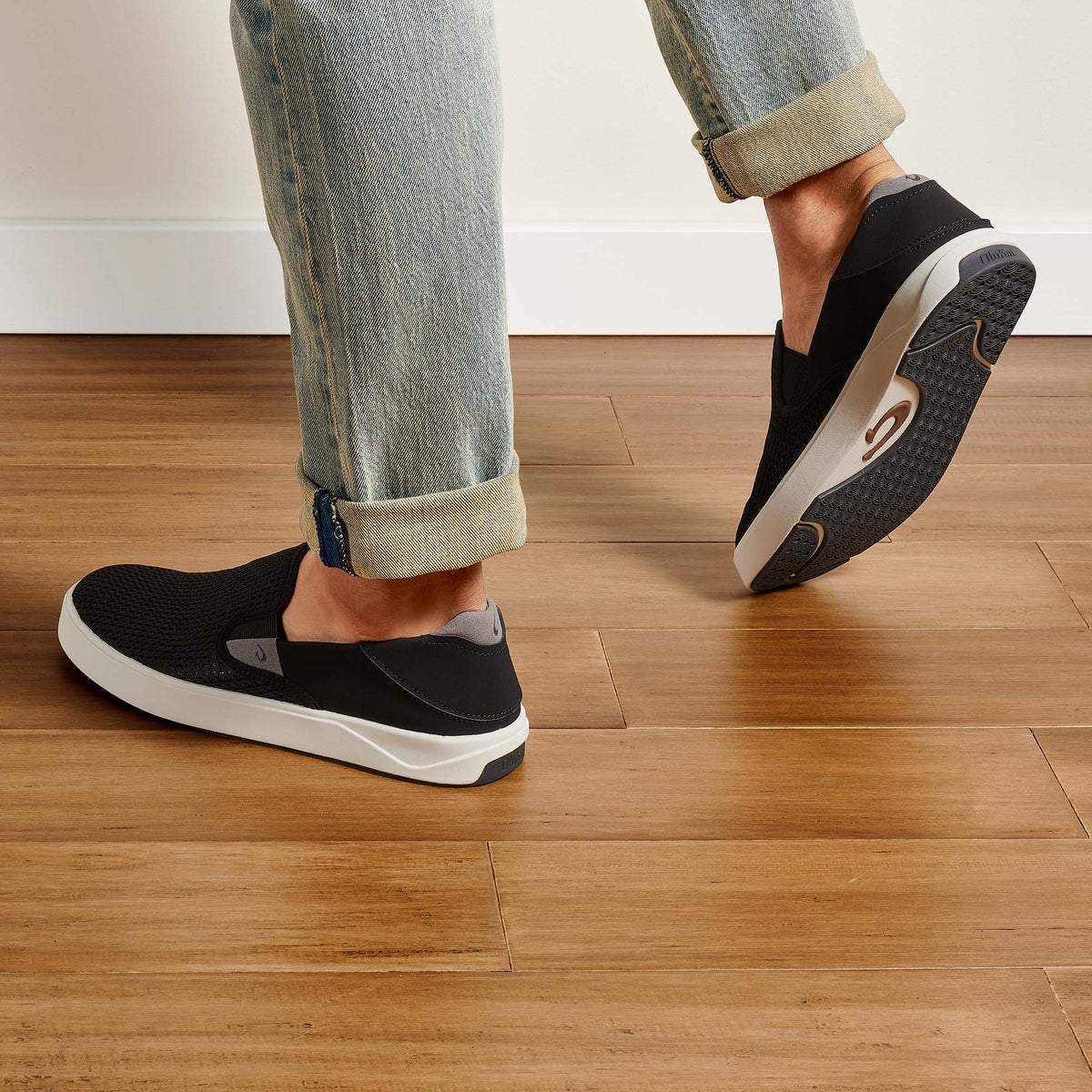 OluKai Hot Sale | OluKai Lae‘ahi - Black | Men's Slip-on Sneakers