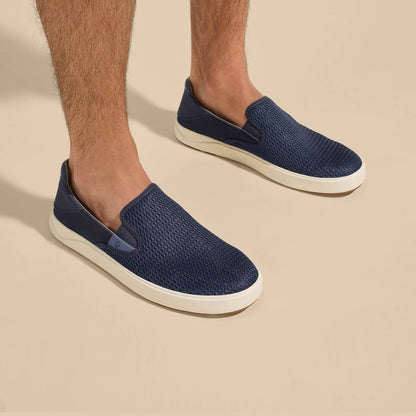 OluKai Top Pick | Lae‘ahi Men's Slip-On Sneakers - Blue Depth