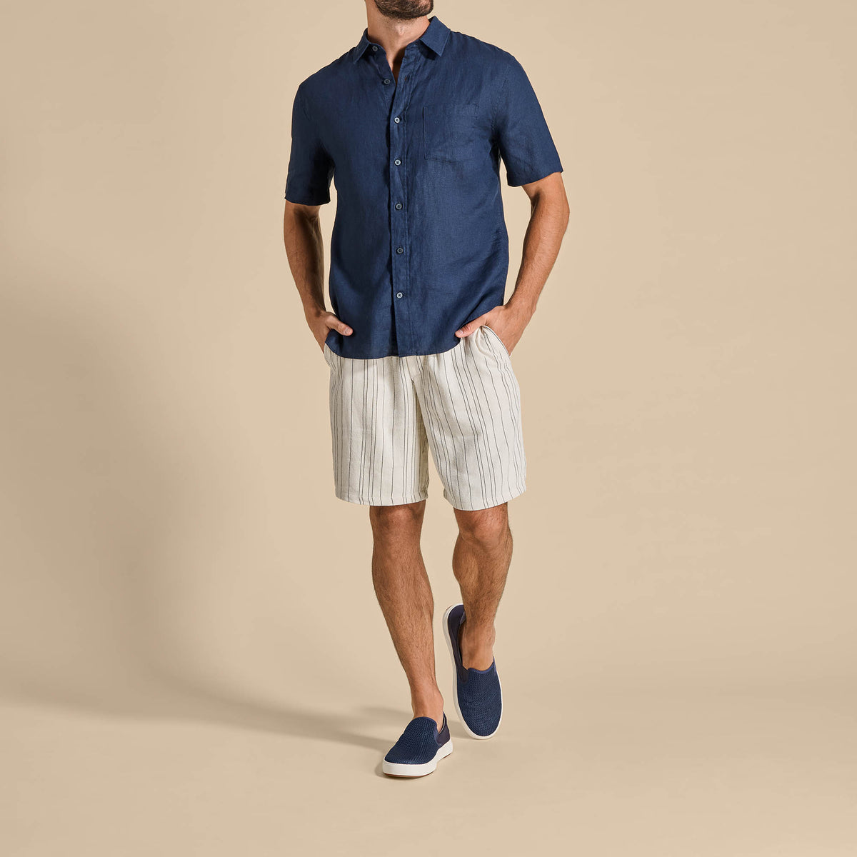 OluKai Top Pick | Lae‘ahi Men's Slip-On Sneakers - Blue Depth