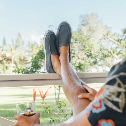 OluKai Best Seller | Kākaha Mesh Men‘s Slip-On Shoes - Rock