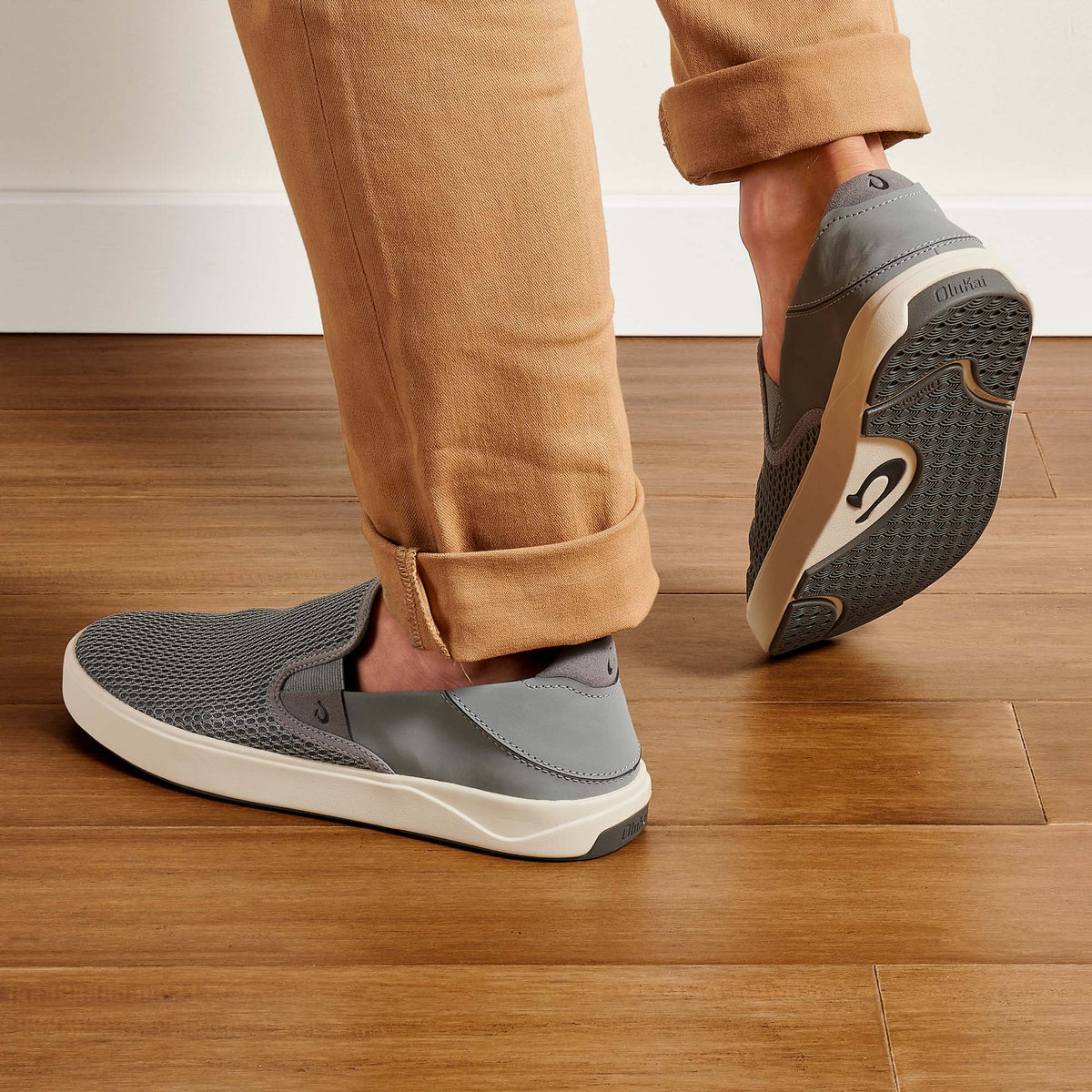 OluKai Trusted | Lae‘ahi Men's Slip-On Sneakers - Poi