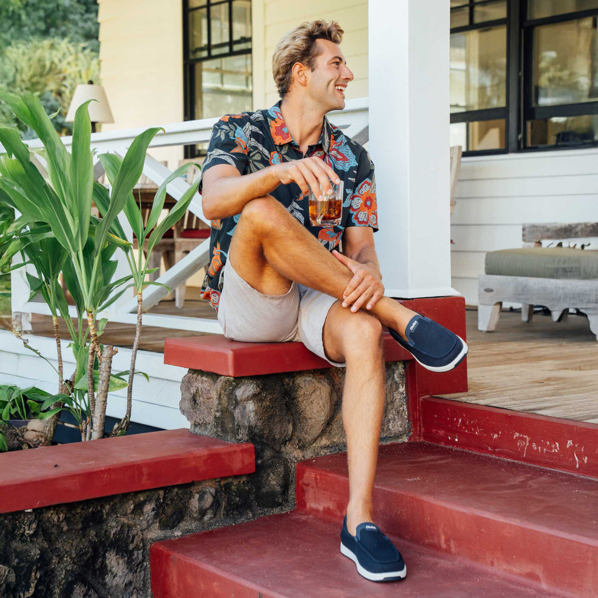 OluKai Featured | Kākaha Mesh Men‘s Slip-On Shoes - Navy