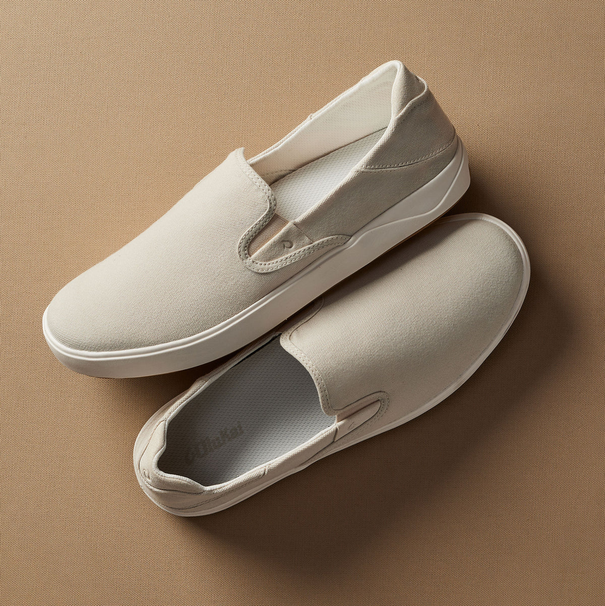 OluKai Sale | Lae‘ahi Men's Slip-On Sneakers - Tapa / Canvas