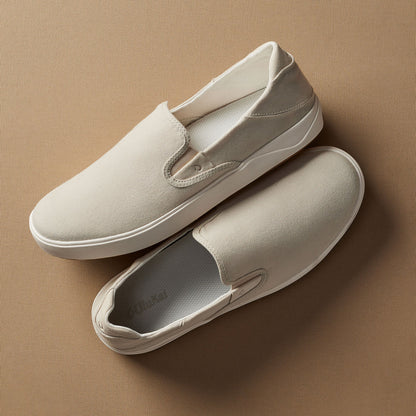 OluKai Sale | Lae‘ahi Men's Slip-On Sneakers - Tapa / Canvas