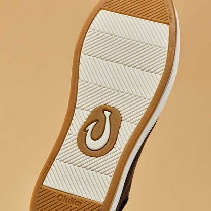 OluKai Quality | Kākaha Nia Men‘s Suede Slip-On Shoes - Dark Wood