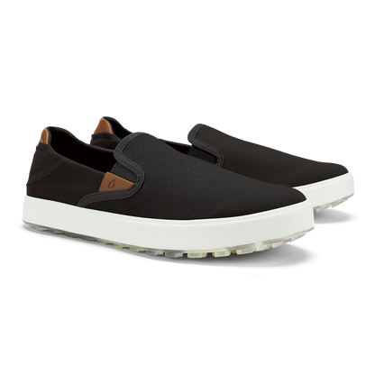OluKai Best Seller | Wai‘alae Slip On Men’s Golf Shoes - Lava Rock