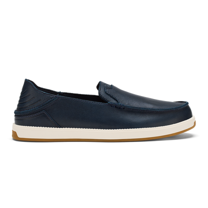 OluKai Best Price | Kākaha Nia Men‘s Suede Slip-On Shoes - Mood Indigo