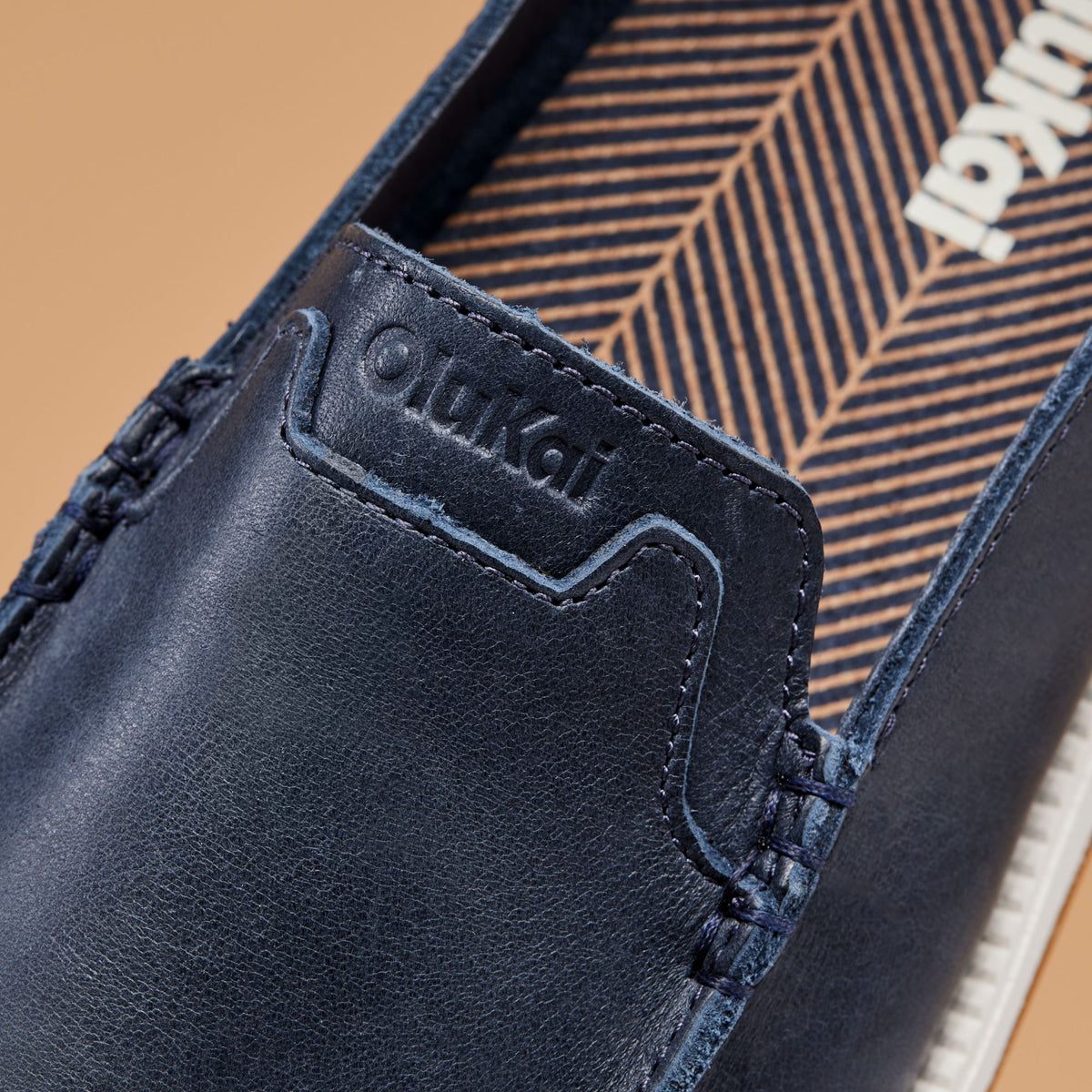 OluKai Best Price | Kākaha Nia Men‘s Suede Slip-On Shoes - Mood Indigo